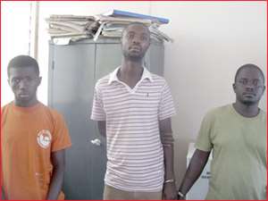 FROM LEFT: Romeo Oduro, Gilbert Boahen and Joseph Amponsah
