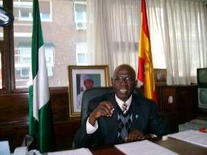 INTERVIEW WITH HIS EXCELLENCY, AMBASSADOR, OBED WADZANI EMBASSY OF NIGERIA IN SPAIN. Conducted by Adewale T Akande on Tuesday,27th of October,2009.
