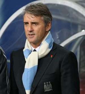 Man City Manager, Roberto Mancin