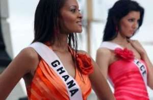 One of the beauty pagent contestants - Miss World Universe, Menaye Donkor, Miss Ghana 2004