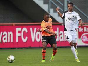 Marcel Appiah: Ghanaian defender limps off the pitch in NEC Nijmegen Dutch Cup triumph
