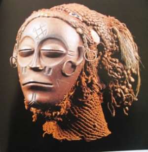 Mask pwo or mwana pwo, Chokwe, Angola. Ethnology Museum, Berlin.