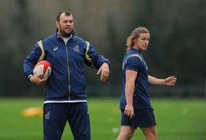Working together: Michael Hooper relishing Australia coach Michael Cheika's 'hands-on' style