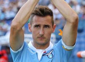 Growing frustration: Lazio striker Miroslav Klose vows to fight for place