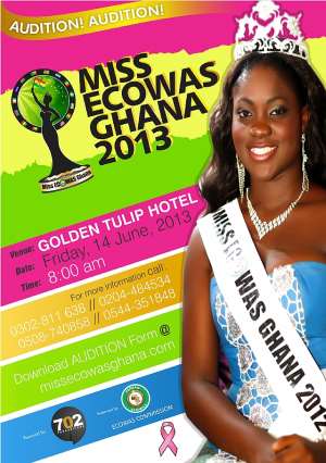 MISS ECOWAS GHANA 2013 TAKES OFF