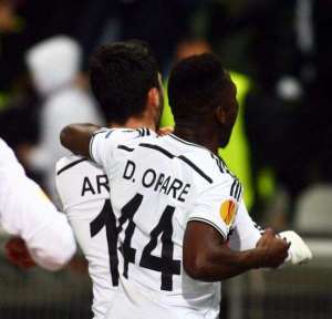 Superb: Besiktas fans call for Opare stay after Liverpool show