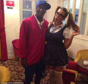 Emile Heskey and his Ghanaian wife Chantelle Tagoe go back to school at a fancy dress party