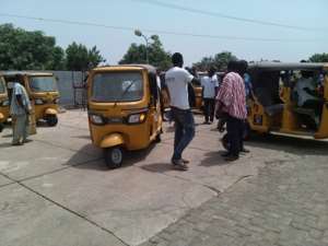 MASLOC presents tricycles to youth in Tamale