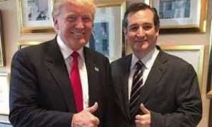 Donald Trump and Ted Cruz