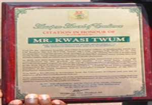 Multimedia CEO, Kwasi Twum honoured on Asantehene's visit to Okuapemman