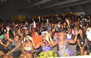 A section of music fans at the event