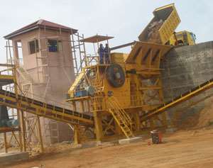 On of the plants of Atiwa Quarries in operation