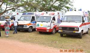 Denkyira MP Donates Four Ambulances