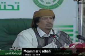 Gadhafi says former Gitmo prisoners are responsible for violence