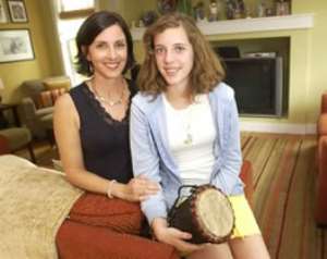 Siena with her Mother Cathy Faughnan.
