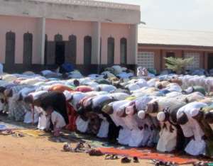 Imam Abass Harare leading this year's Eid prayers