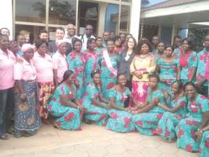 Wiafe-Addai commended for  supporting breast cancer campaign