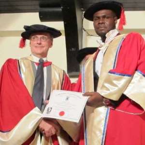 Stephanie Okerekes Hubby, Linus Idahosa Bags Double Doctorate Degrees