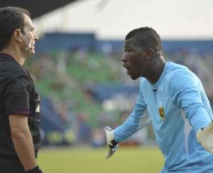Ghana coach wants Guinea goalkeeper Naby Yattara banned from football over career-threatening lunge on Asamoah Gyan