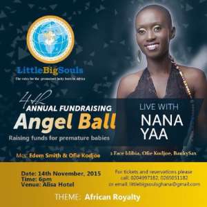 Nana Yaa To Perform At The 4th Annual Fundraising Angel Ball, November 14