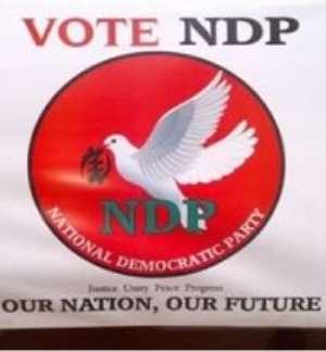 Manifesto Of The NDP national Democratic Party Of Ghana draft