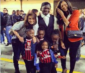 Exclusive: Sulley Muntaris wifes nieces watched AC Milan star in derby win