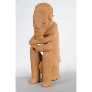 Nok figure of a seated male with crossed arms, to be auctioned at Htel des Ventes de Doullens  http:www.herbette. fr