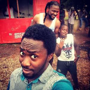 Samini For MTN Selfie At Accra Mall today!
