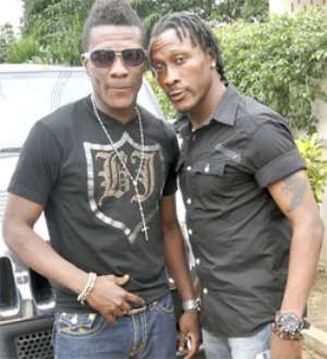 Asamoah and Baffour Gyan