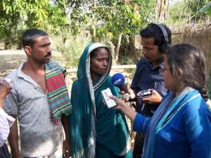 When I was working for DW-Radio German as a freelancer from Bangladesh then I was taking an interview.