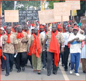 The demonstrating civil servants