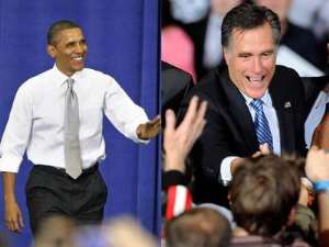 B. Obama and (his rival) M. Romny