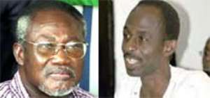 left Dr. Obed Yoa Asamoah and right Asiedu Nketiah