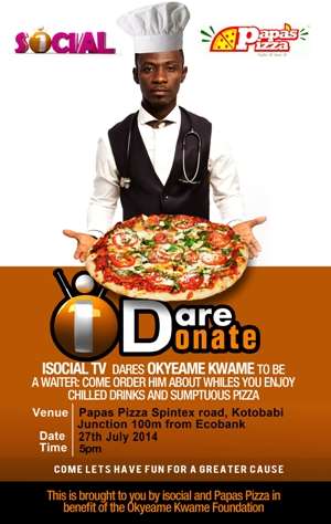 Okyeame Kwame To Become A Waiter For Hepatitis B