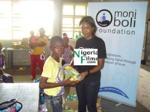 Actress, Omoni Oboli Back On Street For Under-Privileged**Feeds 200 Children