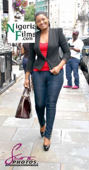 PHOTOS: Omotola Storms London Looking Hot, Sexy, Stylish