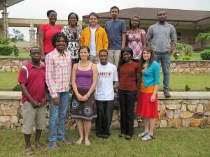 one group photo of CMU-Ashesi interns