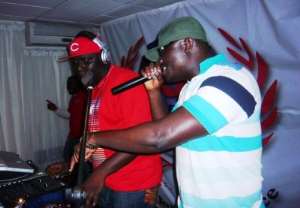 DJ Black and Bola Ray at show.