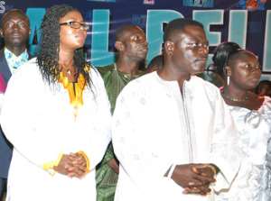 Mr and Mrs Kwame Kyei praying for Ghana