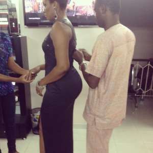 Sexy Omotola Sets Heads Rolling With Curvy Backside