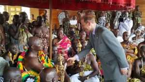 Prince Edward calls on Otumfuo at Manhyia Palace