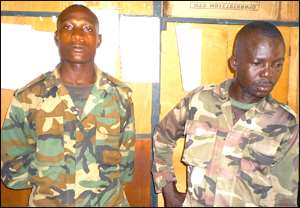 Private William Taylor and Cpl Asare Boateng
