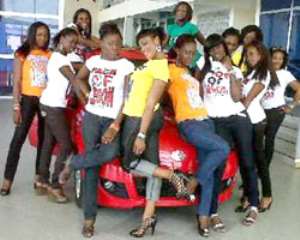 Finalists of this year's Face of Legon 2010