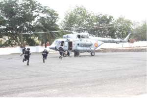 Police commissions helipad at headquarters