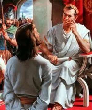 Pontius Pilate orders crucifixion of New Patriotic Party (B)