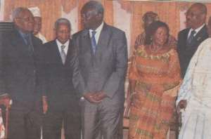 President Kufour poses with some of the members of Council of State