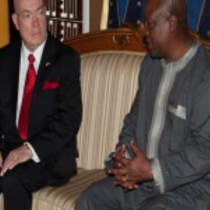 President Mahama with Ambassador Jackson