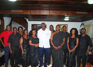 Ex Prez. Kufour poses with family
