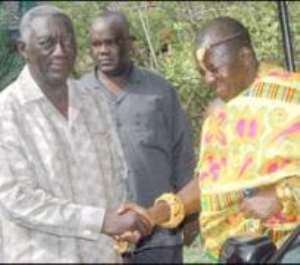 Asantehene, former President Kufuor dedicate themselves to God