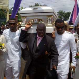 First Pictures From P-Square's Mum's Burial